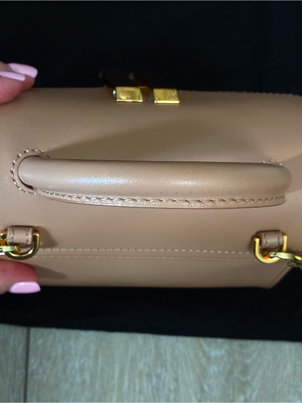 Like New DeMellier small Montreal smooth leather handbag - Picture 7 of 12